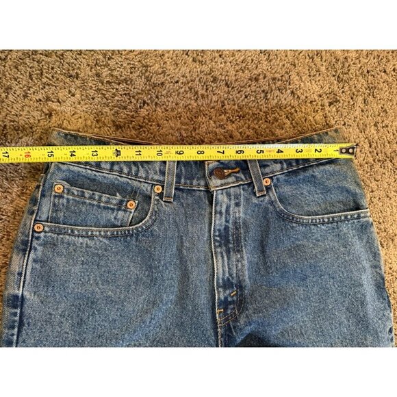 LEVIS VINTAGE 1998 550 Denim Jeans Red Tab Mid Wash 32x30 Casual Rugged READ - Picture 12 of 13
